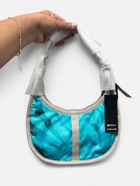 Roberto Cavalli Turquoise Hobo Shoulder Bag